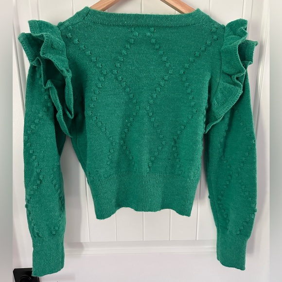 &Merci KELLY GREEN CARDIGAN SZ S - Picture 5 of 10